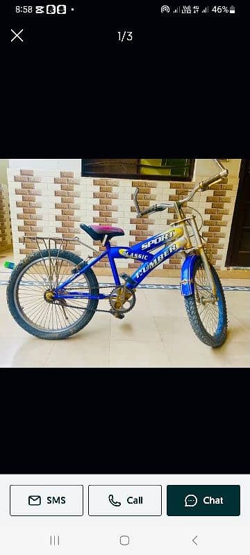 blue colour bicycle 5