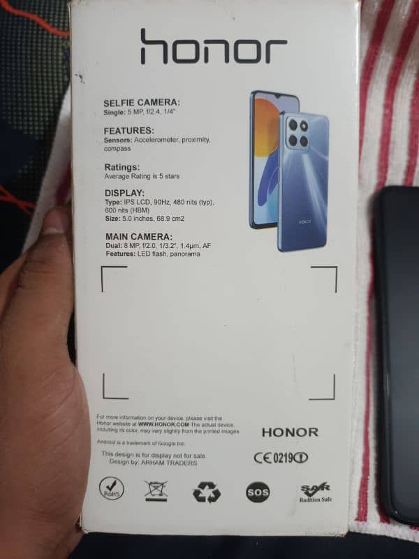 sale Huawei honor model X8 5G band. 6+2=8 ram 128 rom. Snapdragon 480. 2