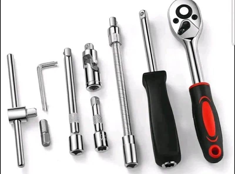 40 pcs socket wrench vehicle tool kit 0