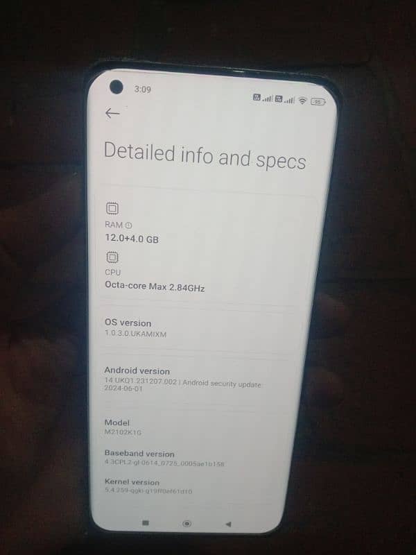 Mi 11ultra 120X ultra zoom camera 12+4GB ram Deul Sim 5G PTA approved 12