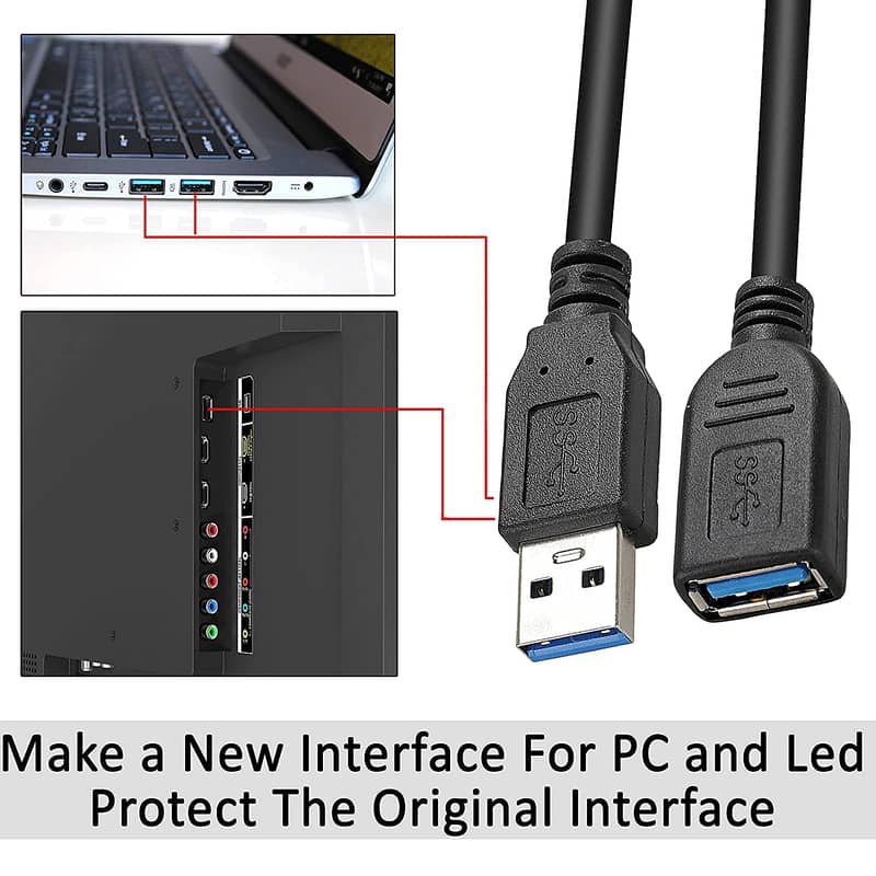 3 Meter JSAUX 4K@60Hz Mini DisplayPort to HDMI 2.0 Cable,, DTS-HD, 3D 6