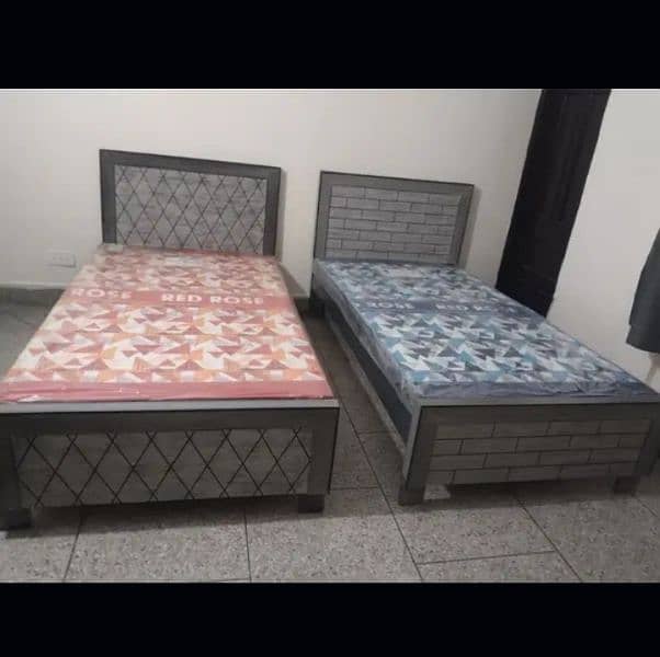 single bed, poshish single bed, bed, side table, dressing 1