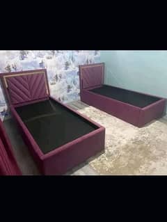 single bed, poshish single bed, bed, side table, dressing