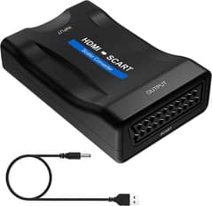 HDMI to SCART Composite Video Converter Stereo Audio Adapter SKY HD B