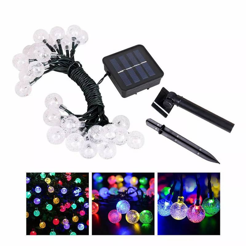 Solar String Fairy Lights With 8 Modes, Waterproof 14