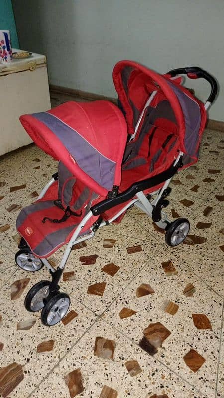 Baby Double Stroller 2