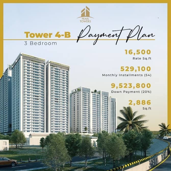 2563 Sqft Flat Is Available For Sale In Installment In Askari 11 Sector A At Super Hot Location Of Pearl Tower 4