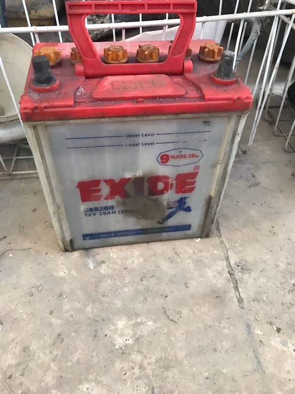 exide battery 9 plate original battery bani  hoi nae ha . 0