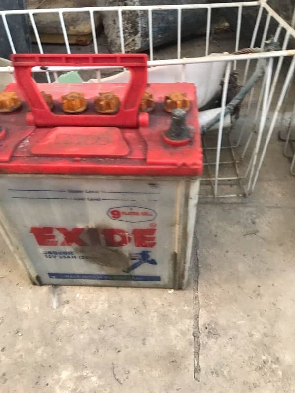 exide battery 9 plate original battery bani  hoi nae ha . 4