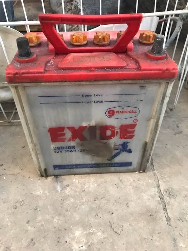 exide battery 9 plate original battery bani  hoi nae ha . 5