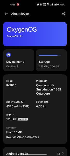 OnePlus 8 lush condition 2