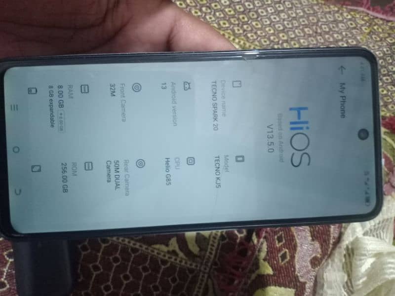 Tecno Spark 20 8 256 with 10.15 Maah waranty 2