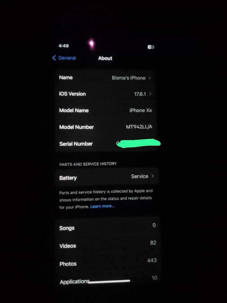 Iphone Xs Black Colour 4