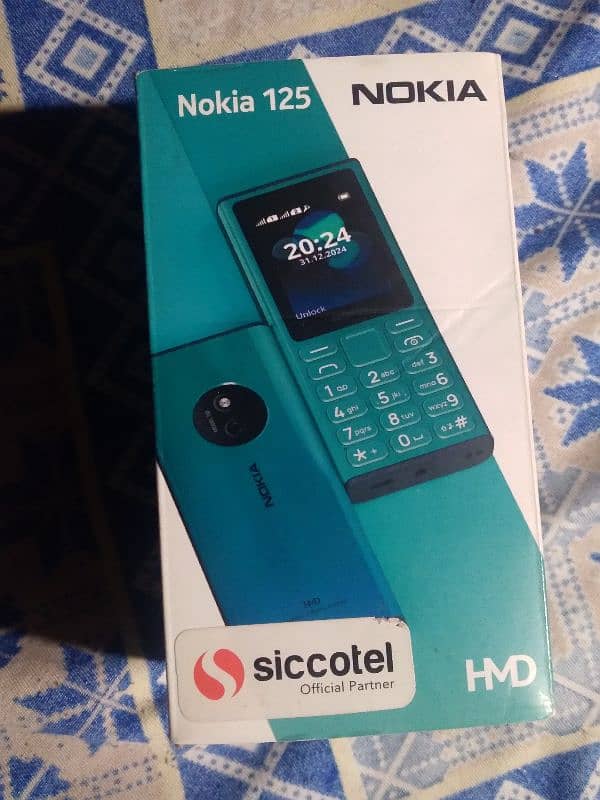 Nokia 125 new model just Box open no open no repair condition 10/10 . 3