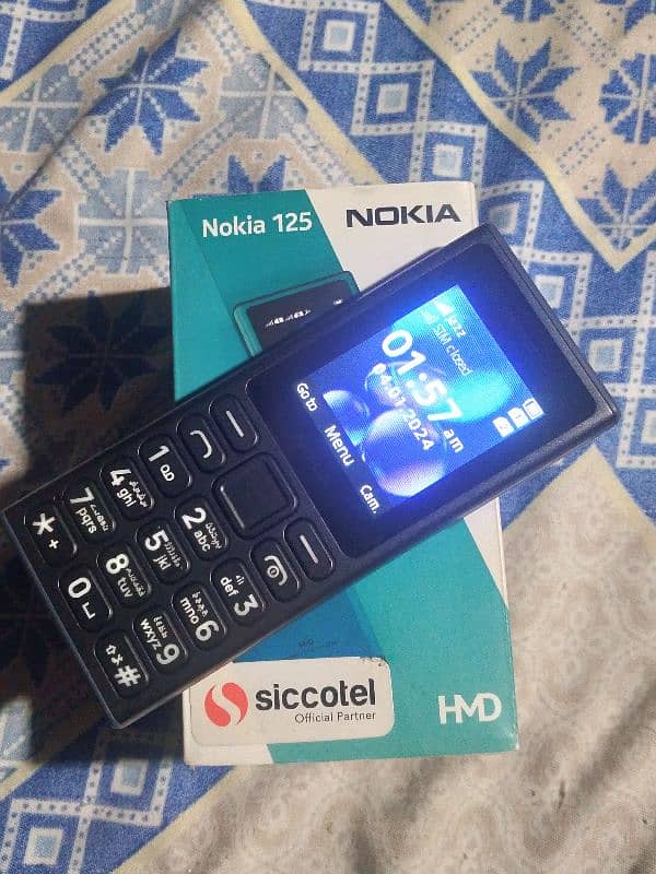 Nokia 125 new model just Box open no open no repair condition 10/10 . 15