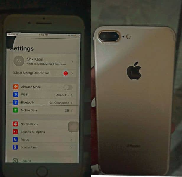 iphone 7 plus pta parroved hi 128 GB 0