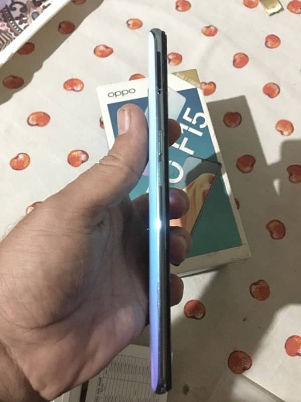 oppo f 15  8/128 with box accessories 1