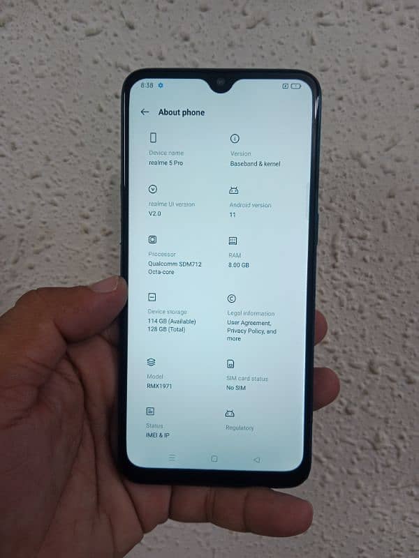 Realme 5 pro 8/128 , Exchange possible 1