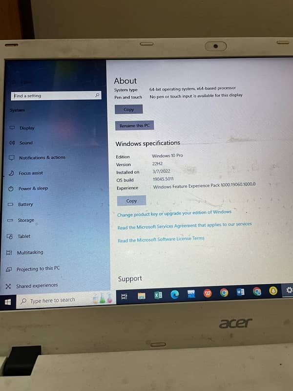 Acer laptop For sale core i 3 2