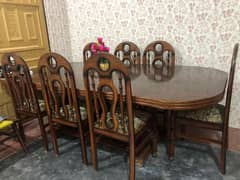 Dining Table full big size with 8 chairs