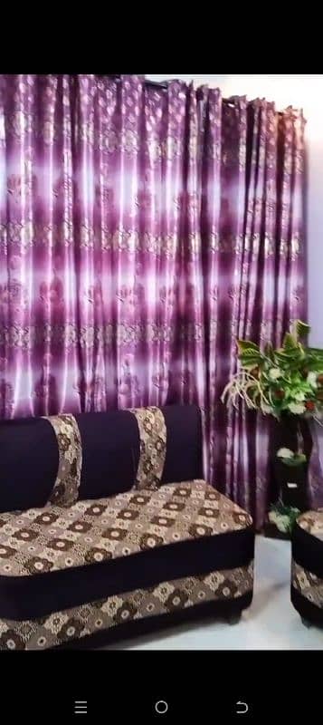 7 seater sofa set with curtains 3