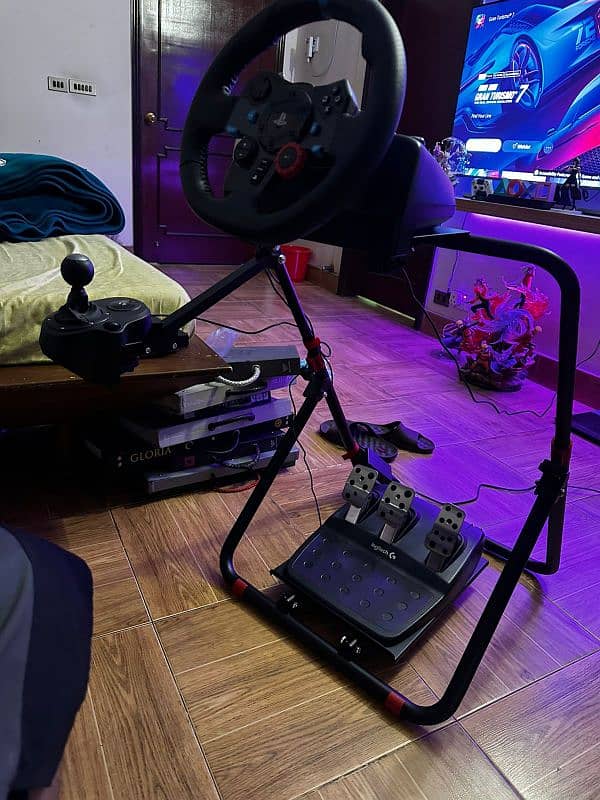 racing wheel adjustable stand for Logitech g29 and g923 2