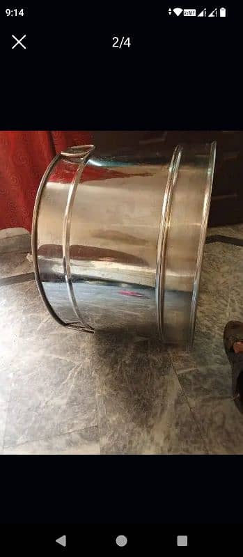 Stainless steel tub 1