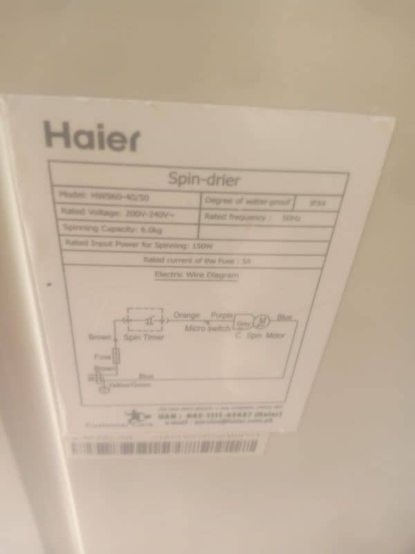 haier dryer machine all original 2