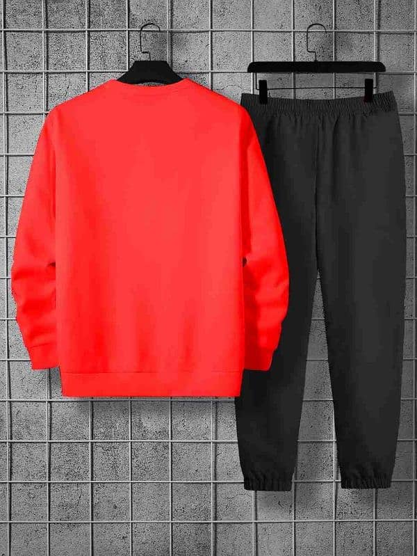 Men's Fleece Embroidered Sweatshirt Track suit 1