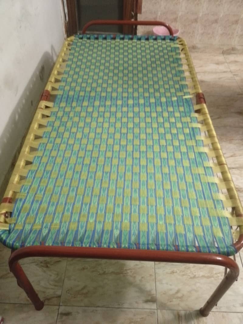 Single iron folding bed(palang) 1