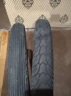 Honda  70 cc back & front tyres with tubes