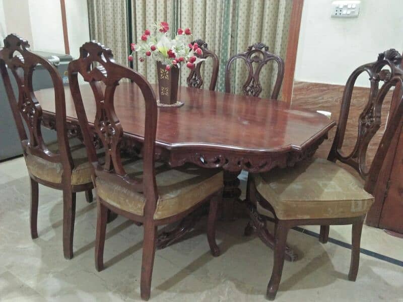 6 seater,sheesham wood ,made in chaniot,dining table 2