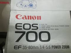 Canon camara Eos 700 Ef 35-80mm f/4-5.6 power zoom ( 03061186839 )