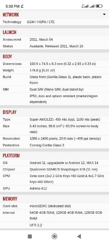 Redmi not 10.4+2/128 pta approved full saf clean. . Exchange possible 2