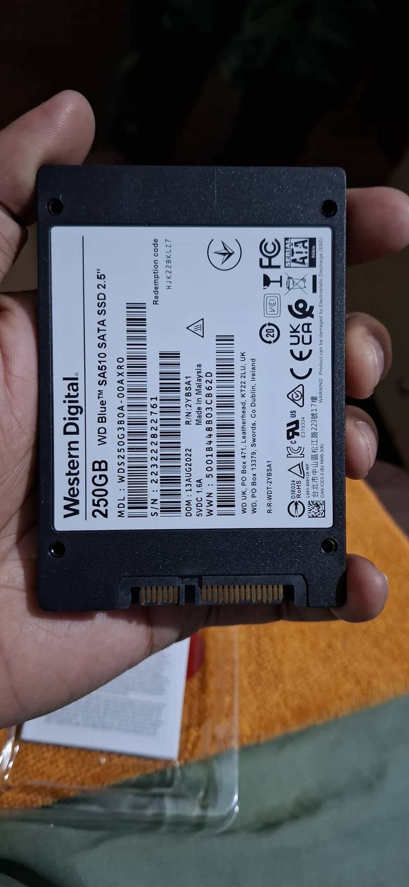 WD Sata SSD Hard Drive 5