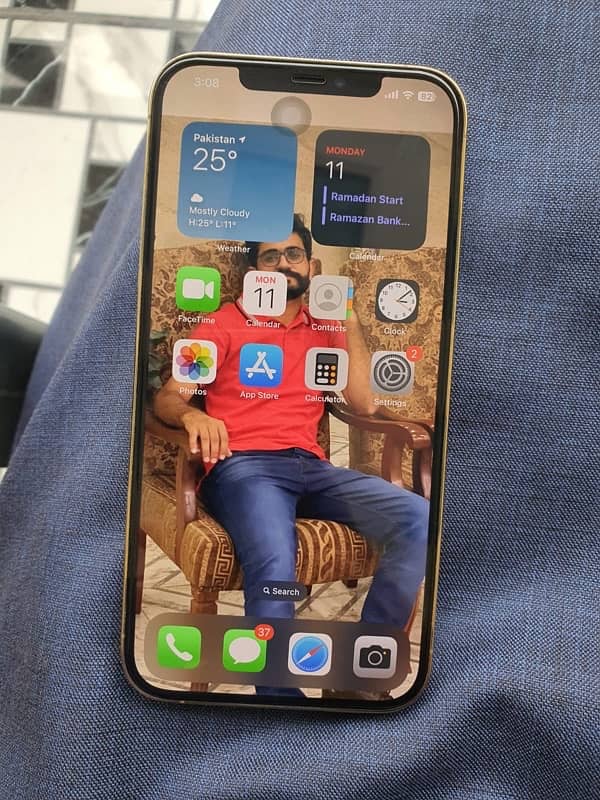 I phone 12  pro max pta Approved  128 gb 81 health 7