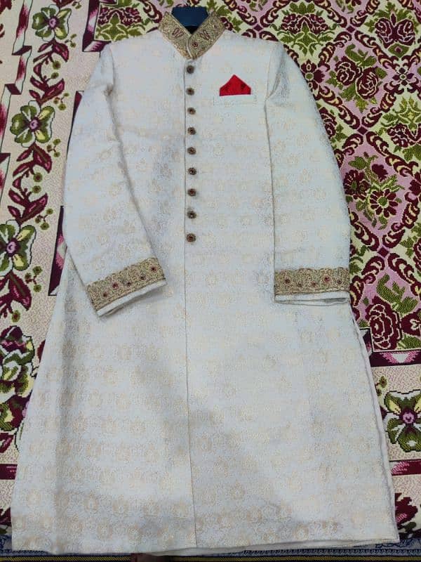 Sherwani / Groom sherwani / Wedding Sherwani / Off white sherwani 0