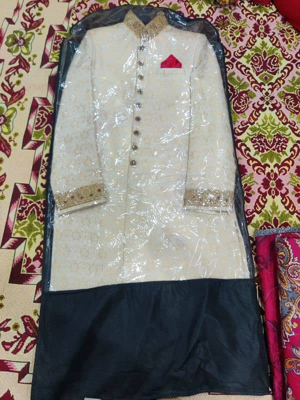 Sherwani / Groom sherwani / Wedding Sherwani / Off white sherwani 4