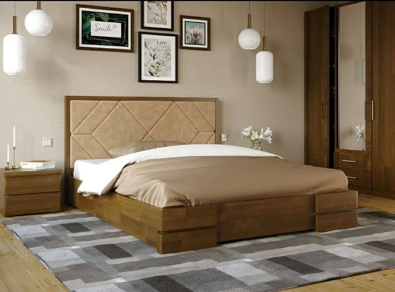 wooden bed/bed set/luxury bed/king size bed/double bed/furniture 3