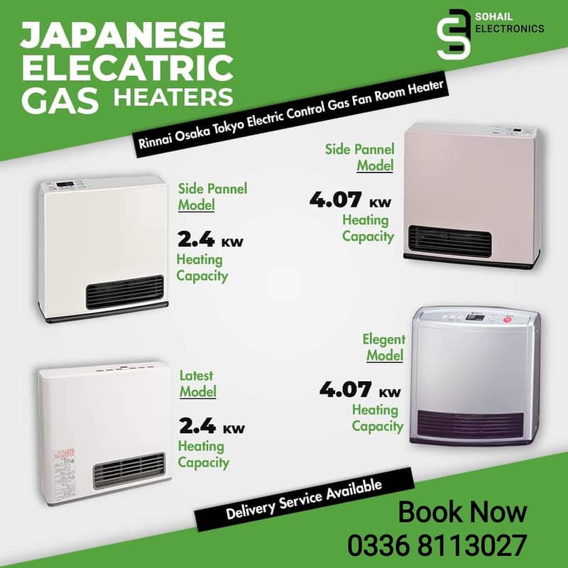 Energy Efficient Japanese Gas Fan Heater - Affordable Winter Warmth 0