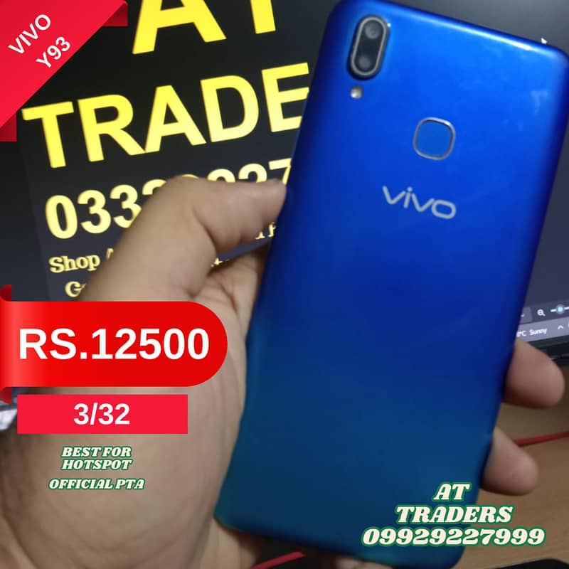 Vivo Y17 8/256, Vivo S1,8/256, Oppo F15  8/256, 12