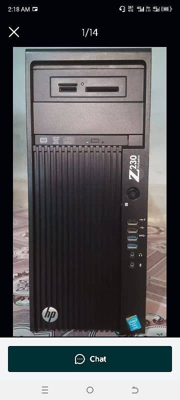 Hp z230 workstation i5 4th generation 12Gb ram ddr3. 2