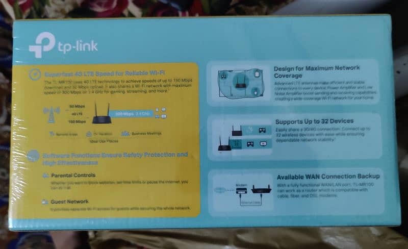 TP Link GSM SIM Router Brand New PTA Approved 3