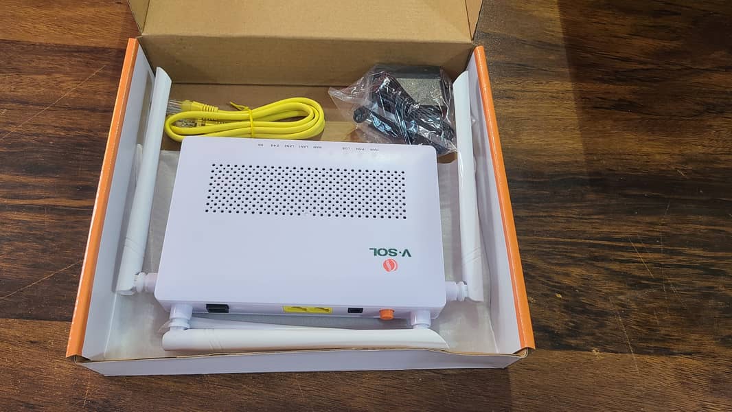 V. SOL XPON FIBER ROUTER V2802DAC WiFi 5 Dual Band (Box Pack) 5