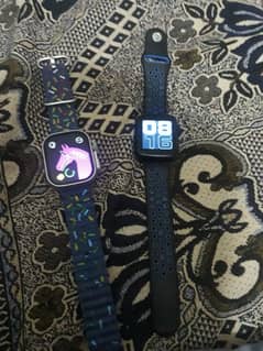 10 starps with 2 smartwatches with chargers and 1 smartwatch cover