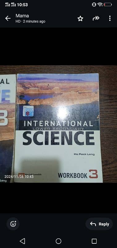 International lower secondary science BOOK + WORKBOOK 6