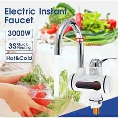 Instant electric water heating faucet