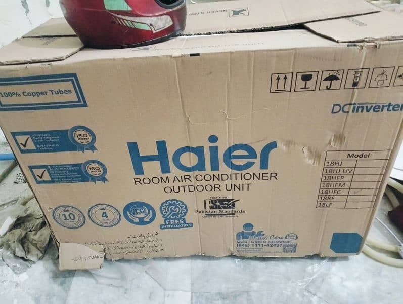 Haier inverter 1.5 ton split Ac only 4 months used 1