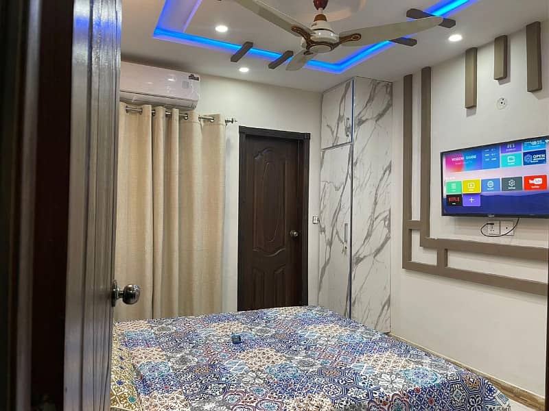 Fully Furnished Flat for Rent in Block H3 Johar Town near Emporium Mall Lahore 1