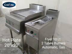 New Commercial Kitchen Ss Table hood Sink fryer hotplate Restaurant